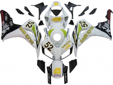 Purchase 2006-2007 White Green Glossy Black Hannspree 52 Honda CBR1000RR Motorcycle Fairings UK