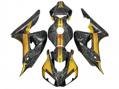 Purchase 2006-2007 Gold Black Forged Carbon Fiber Honda CBR1000RR Motorcycle Fairings UK