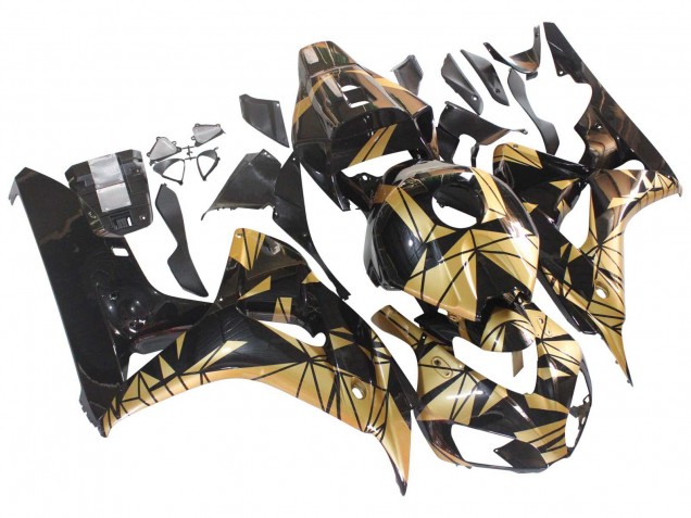 Purchase 2006-2007 Gold Glossy Black Honda CBR1000RR Motorcycle Fairings UK