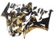Purchase 2006-2007 Gold Glossy Black Honda CBR1000RR Motorcycle Fairings UK