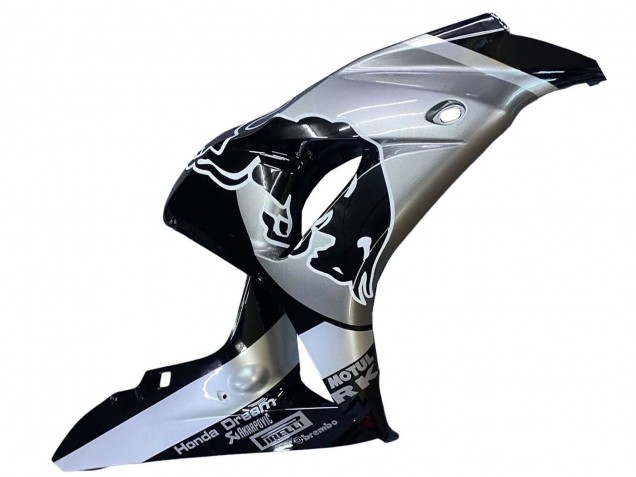 Purchase 2006-2007 Silver Glossy Black Red Bull Honda CBR1000RR Motorcycle Fairings UK