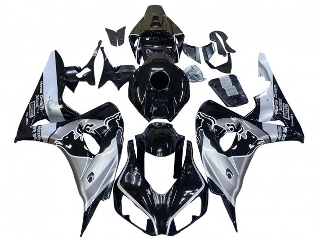 Purchase 2006-2007 Silver Glossy Black Red Bull Honda CBR1000RR Motorcycle Fairings UK