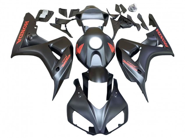Purchase 2006-2007 Matte Black Red Decals Honda CBR1000RR Motorcycle Fairings UK
