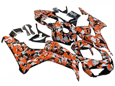 Purchase 2006-2007 Black Orange Silver Camouflage Honda CBR1000RR Motorcycle Fairings UK