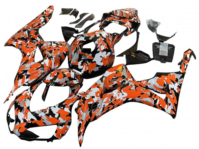Purchase 2006-2007 Black Orange Silver Camouflage Honda CBR1000RR Motorcycle Fairings UK