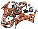 Purchase 2006-2007 Black Orange Silver Camouflage Honda CBR1000RR Motorcycle Fairings UK
