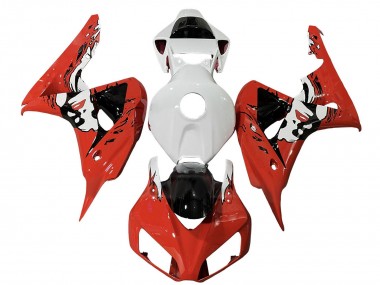 Purchase 2006-2007 White Red Glossy Black Honda CBR1000RR Motorcycle Fairings UK