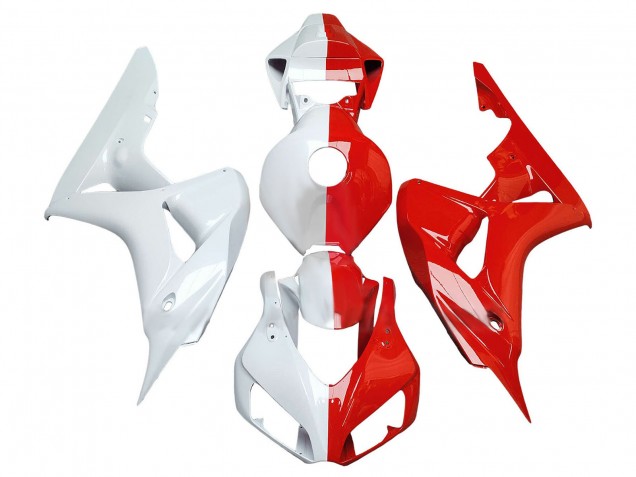 Purchase 2006-2007 White Red Split Honda CBR1000RR Motorcycle Fairings UK