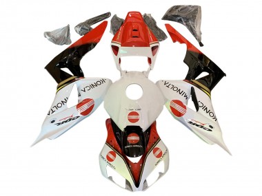 Purchase 2006-2007 White Red Glossy Black Konica Minolta Honda CBR1000RR Motorcycle Fairings UK