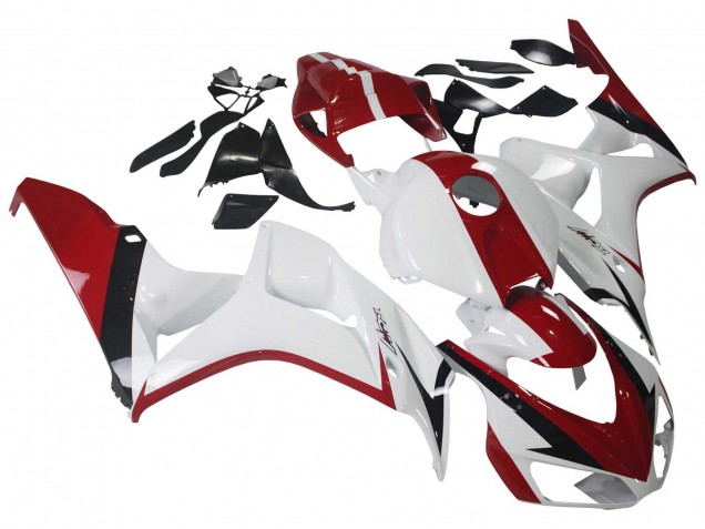 Purchase 2006-2007 White Red Glossy Black Honda CBR1000RR Motorcycle Fairing Kits UK
