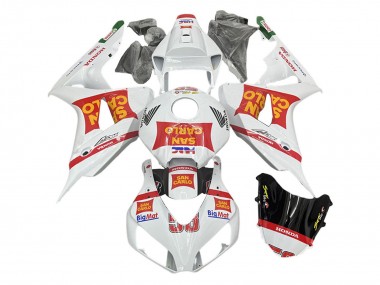 Purchase 2006-2007 White Red San Carlo Honda CBR1000RR Motorcycle Fairings UK