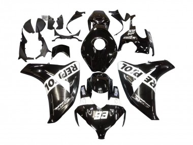 Purchase 2008-2011 Glossy Black White Repsol 93 Honda CBR1000RR Motorcycle Fairings UK