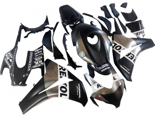 Purchase 2008-2011 Silver Matte Black Repsol Honda CBR1000RR Motorcycle Fairings UK