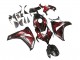 Purchase 2008-2011 Glossy Black Red Flame Honda CBR1000RR Motorcycle Fairing UK
