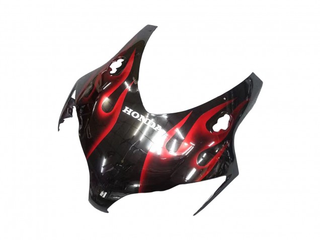 Purchase 2008-2011 Glossy Black Red Flame Honda CBR1000RR Motorcycle Fairing UK