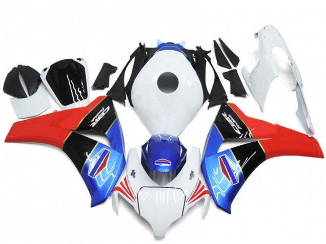 Purchase 2008-2011 White Blue Red Glossy Black Honda CBR1000RR Motorcycle Fairings UK