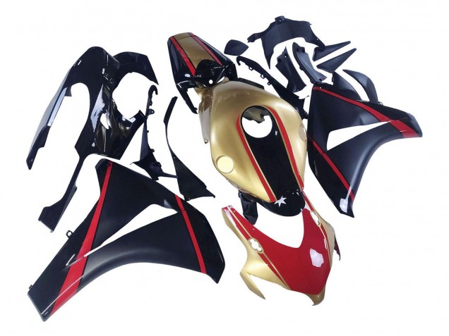 Purchase 2008-2011 Gold Red Glossy Black Honda CBR1000RR Motorcycle Fairings UK