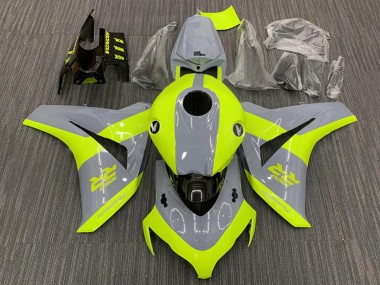 Purchase 2008-2011 Nardo Grey Fluorescent Green Honda CBR1000RR Motorcycle Fairings UK