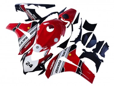 Purchase 2008-2011 White Red Glossy Black Racing 24 Honda CBR1000RR Motorcycle Fairings UK