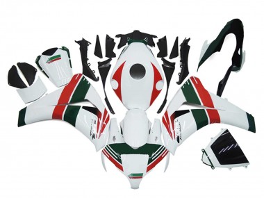 Purchase 2008-2011 White Red Dark Green Honda CBR1000RR Motorcycle Fairings UK