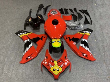 Purchase 2008-2011 Red Yellow Glossy Black Shark Honda CBR1000RR Motorcycle Fairings UK