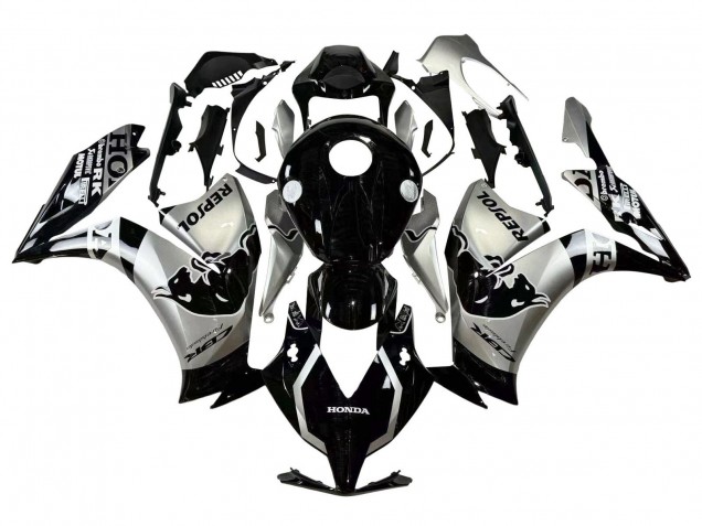Purchase 2012-2016 Silver Glossy Black Repsol Red Bull Honda CBR1000RR Motorcycle Fairings UK