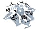 Purchase 2012-2016 Light Grey Glossy Black Red Bull Honda CBR1000RR Motorcycle Fairings UK