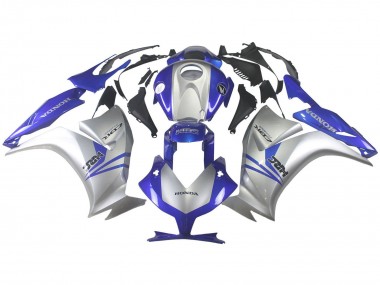 Purchase 2012-2016 Silver Blue HRC Honda CBR1000RR Motorcycle Fairings UK