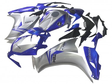 Purchase 2012-2016 Silver Blue HRC Honda CBR1000RR Motorcycle Fairings UK