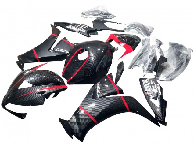 Purchase 2012-2016 Black Carbon Fiber Red Honda CBR1000RR Motorcycle Fairings UK