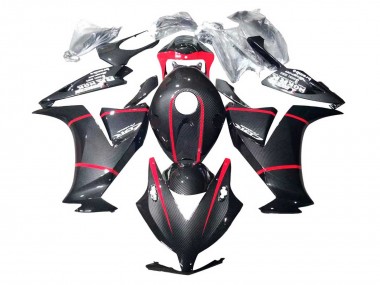 Purchase 2012-2016 Black Carbon Fiber Red Honda CBR1000RR Motorcycle Fairings UK