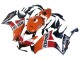 Purchase 2012-2016 Orange White Red Repsol Honda CBR1000RR Motorcycle Fairings UK