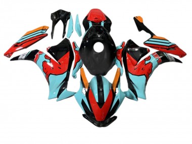 Purchase 2012-2016 Red Light Blue Glossy Black Honda CBR1000RR Motorcycle Fairings UK