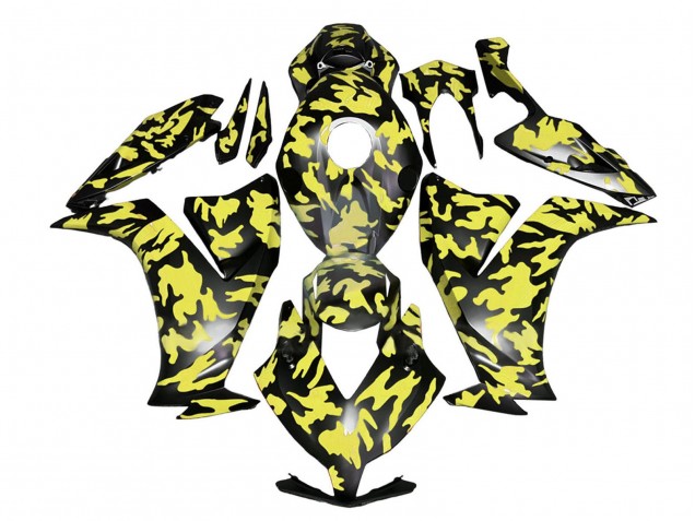 Purchase 2012-2016 Yellow Grey Black Camouflage Honda CBR1000RR Motorcycle Fairings UK