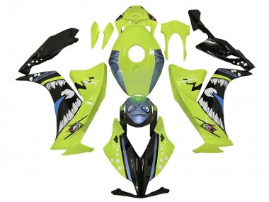 Purchase 2012-2016 Light Green Blue Glossy Black Shark Honda CBR1000RR Motorcycle Fairings UK