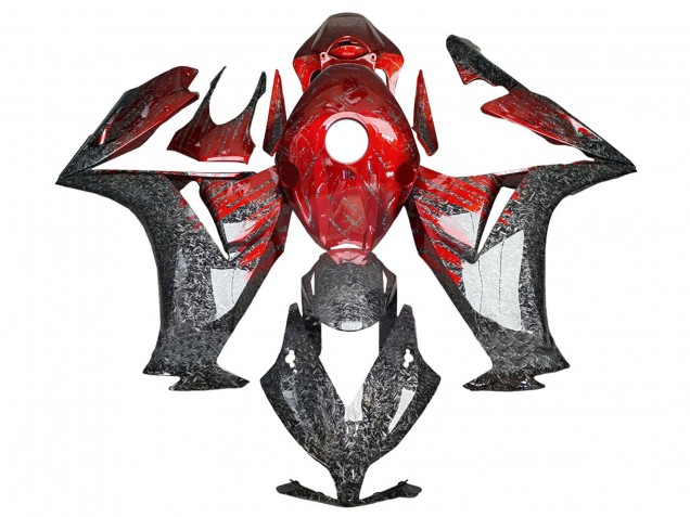 Purchase 2012-2016 Red Black Forged Carbon Fiber Honda CBR1000RR Motorcycle Fairings UK
