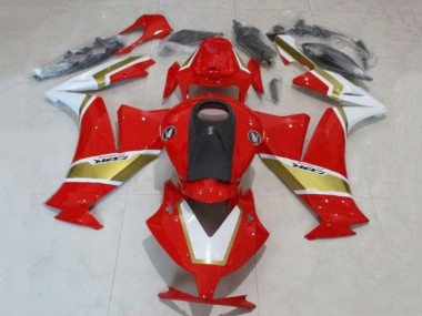 Purchase 2012-2016 White Red Gold Honda CBR1000RR Motorcycle Fairings UK