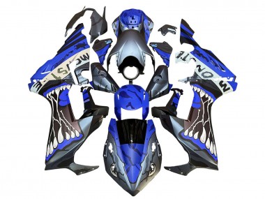 Purchase 2017-2023 Blue Grey Glossy Black Monster Honda CBR1000RR Motorcycle Fairings UK