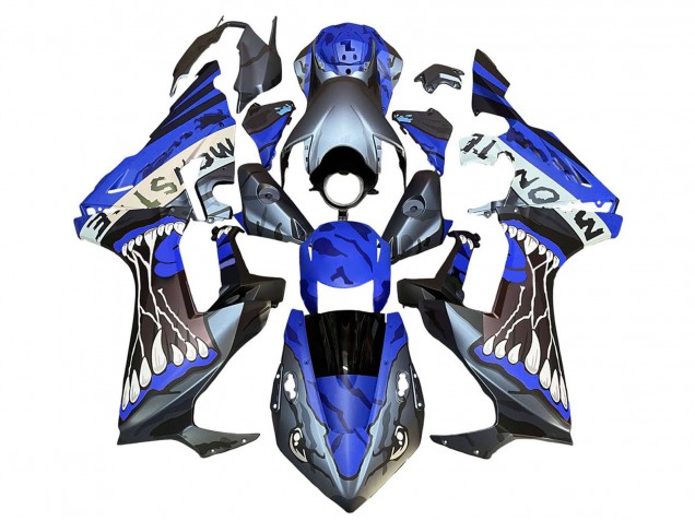 Purchase 2017-2023 Blue Grey Glossy Black Monster Honda CBR1000RR Motorcycle Fairings UK