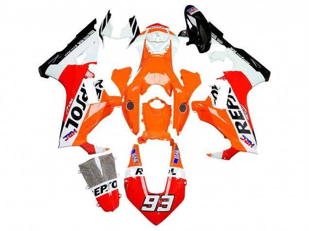 Purchase 2017-2023 White Orange Red Glossy Black HRC Repsol 93 Honda CBR1000RR Motorcycle Fairings UK