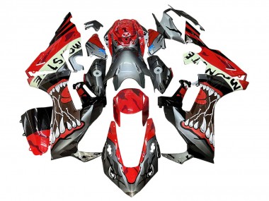 Purchase 2017-2023 Red Grey Black Monster Shark Honda CBR1000RR Motorcycle Fairings UK