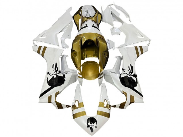 Purchase 2017-2023 White Dark Gold Honda CBR1000RR Motorcycle Fairings UK