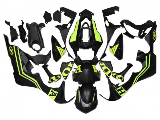Purchase 2017-2023 Matte Black Yellow Honda CBR1000RR Motorcycle Fairings UK