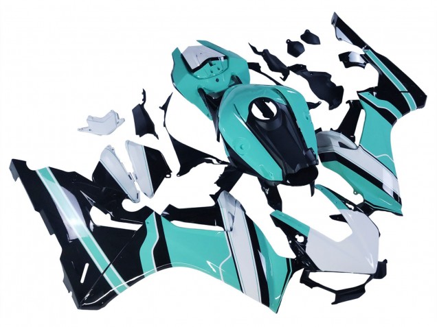 Purchase 2017-2023 White Light Blue Glossy Black Honda CBR1000RR Motorcycle Fairings UK
