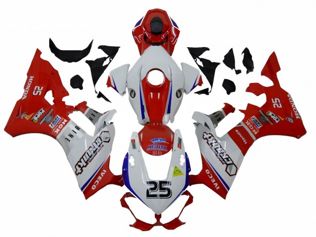 Purchase 2017-2023 White Red Blue 25 Honda CBR1000RR Motorcycle Fairings UK