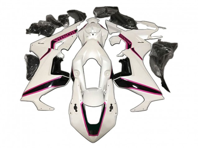 Purchase 2017-2023 White Pink Glossy Black Honda CBR1000RR Motorcycle Fairing UK