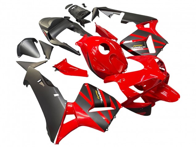 Purchase 2003-2004 Red Matte Black Racing Honda CBR600RR Motorcycle Fairings UK