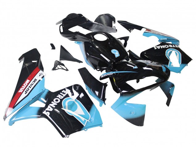 Purchase 2003-2004 Light Blue Red Glossy Black Dunlop Honda CBR600RR Motorcycle Fairings UK