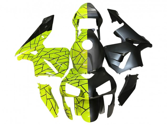 Purchase 2003-2004 Fluorescent Green Matte Black Honda CBR600RR Motorcycle Fairings UK