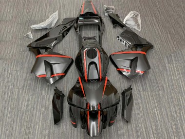 Purchase 2003-2004 Glossy Black Red Stripe Honda CBR600RR Motorcycle Fairings UK
